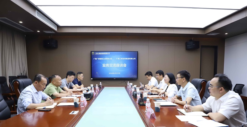 广西工程征询集团与广西广投临港工业有限公司发展业务座谈